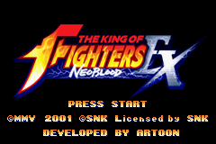 The King of Fighters EX - NeoBlood Title Screen